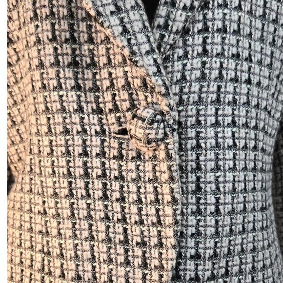 Emma James Women’s Tweed Plaid Blazer Jacket Size 12 Pink Lined Classic‎ - Picture 6 of 8